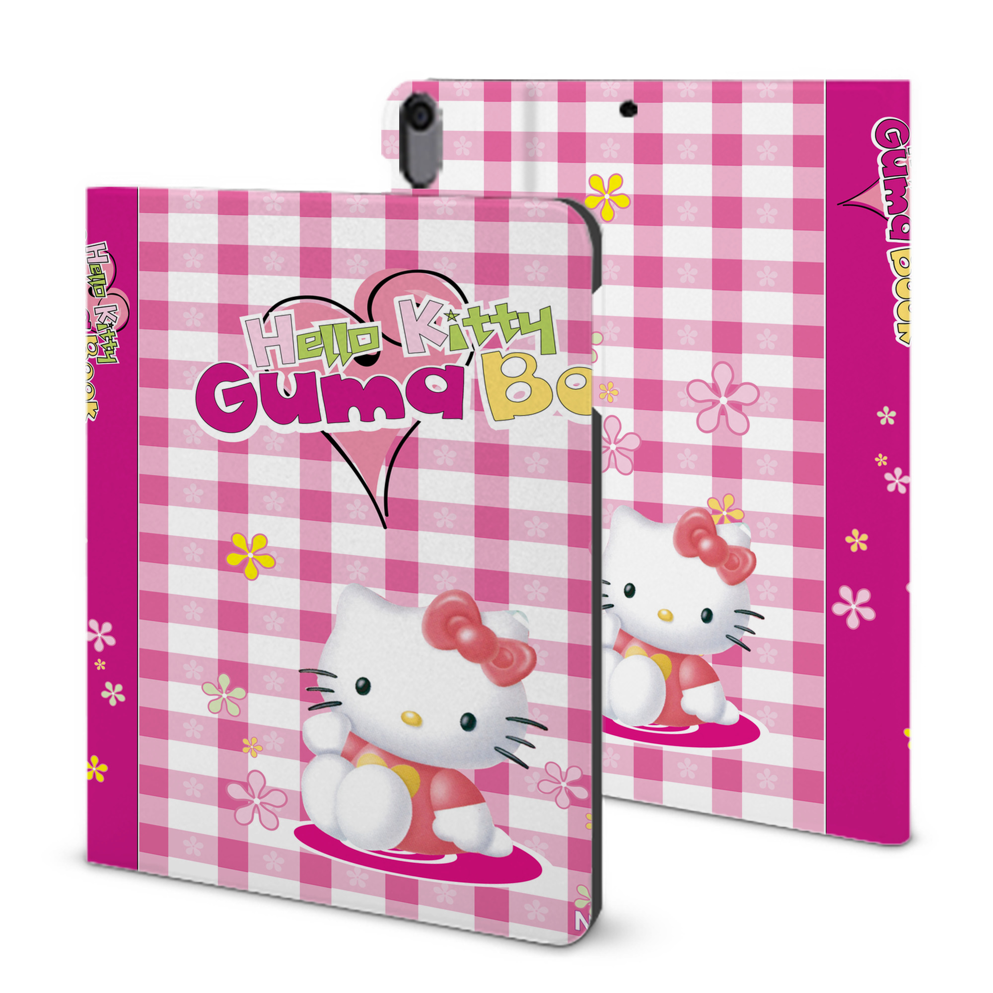 （画像用） Hello Kitty ハローキティ IPad ケース ブック型 PUレザー TPU 耐衝撃 軽量 薄型 ペン収納なし 全面保護 IPad 各モデル対応